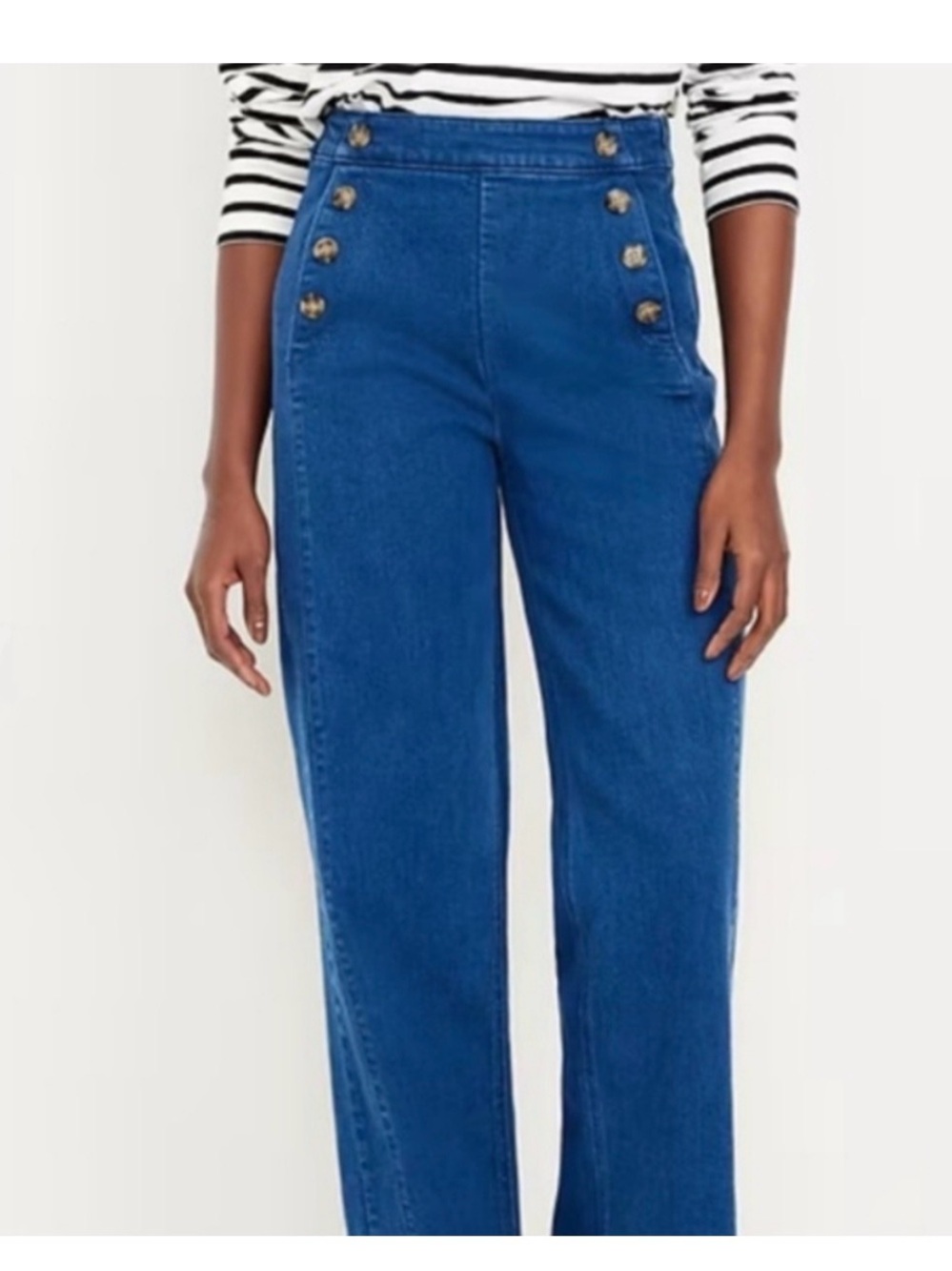 Old Navy Dark Blue Extra High-Rise Wide Leg Jeans